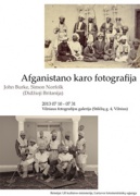 Parodos „Afganistano karo fotografija“ plakatas